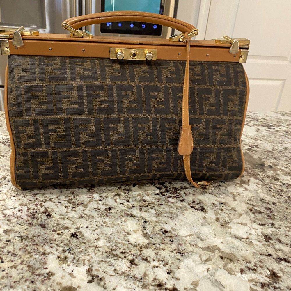 Vintage Fendi Doctor’s bag with lock and key